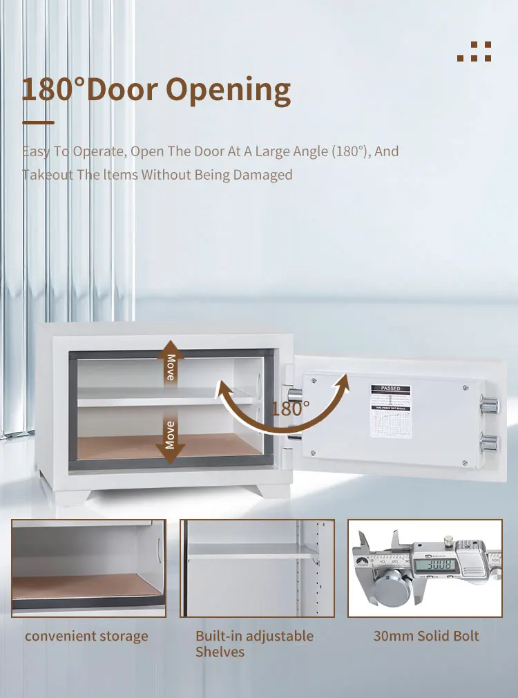 CEQSAFE High Security Digital Lock Home Safe Deposit Box 2 Hour Fireproof Safe factory