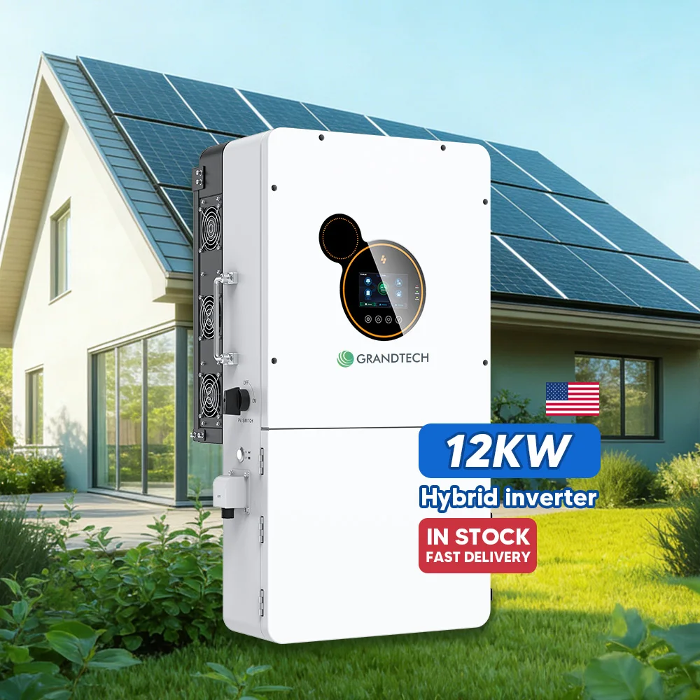 Inversor solar monofásico de fase dividida Srne de 120 Vca/24 Vac, de 6,5 kW, 10 kW, 12 kW y 8 kW; admite hasta 6 unidades en paralelo; inversor solar híbrido todo-en-uno