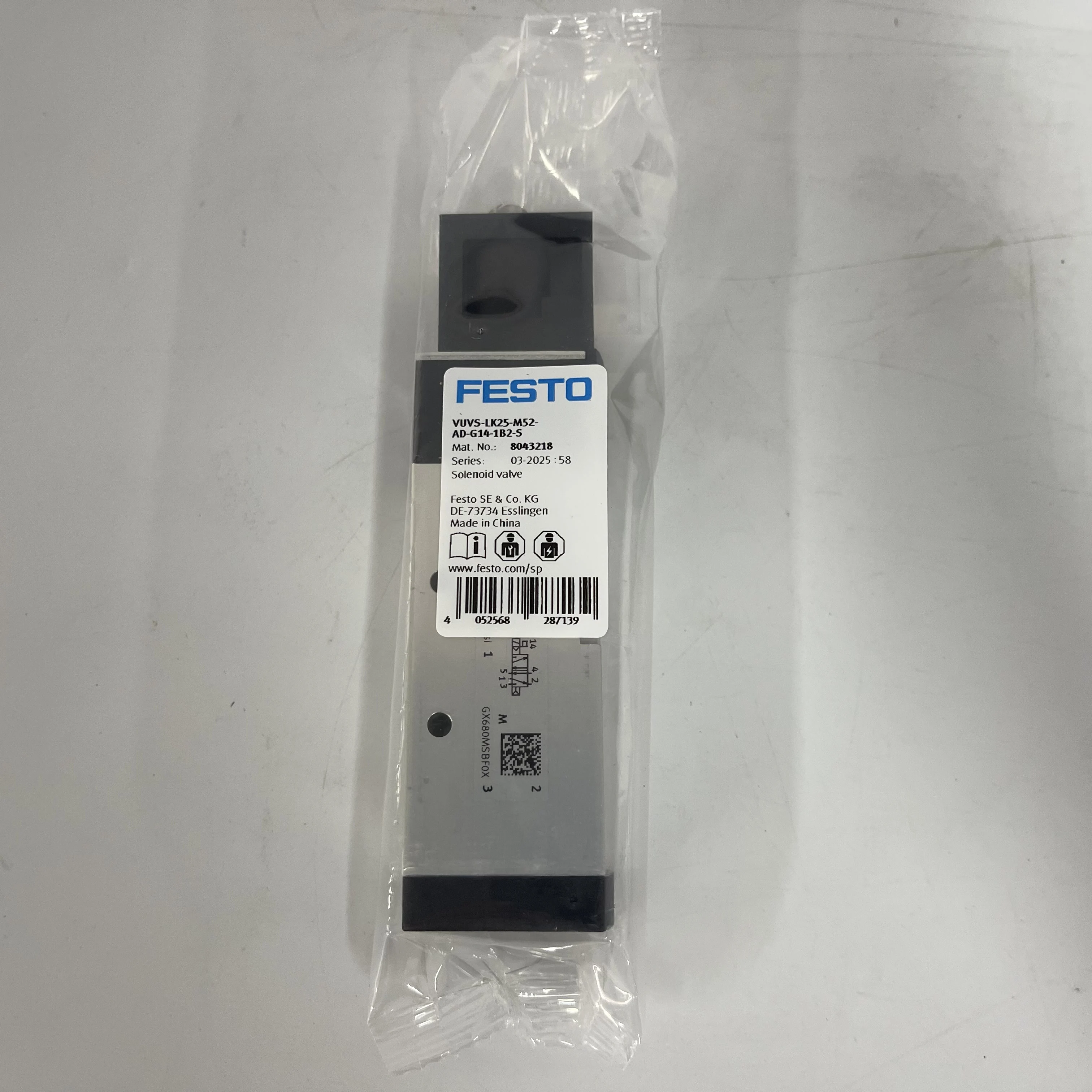 Festo Solenoid Valve VUVS-LK25-M52-AD-G14-1B2-S