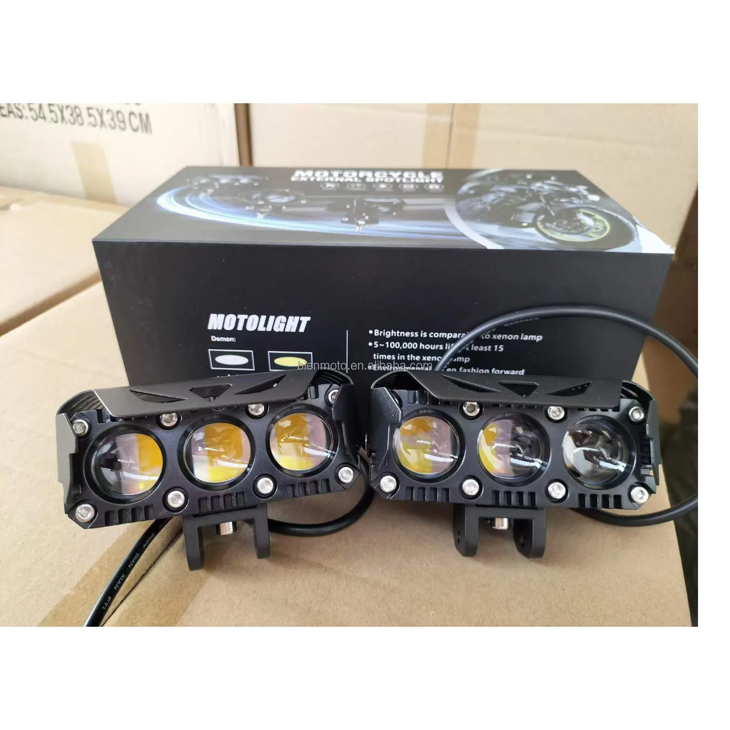 1/ペア 新品 ハイパワー作業用フォグランプ オートバイスポットライト 
