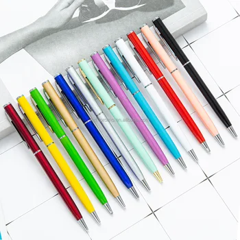 1.0mm Yellow Novelty Metal Pen for Office or School Business or Gift Pen for Promotions