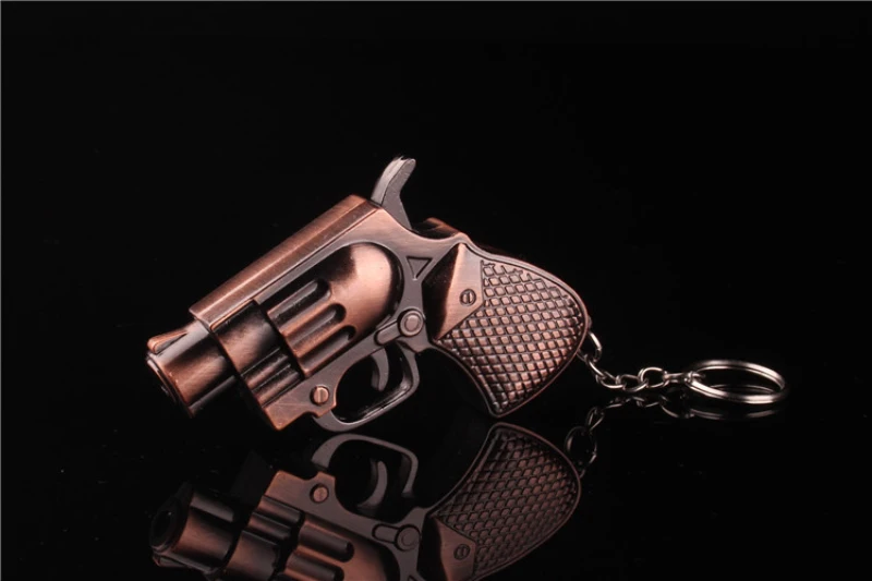 Revolver Small Pistol Creative Gun Lighter Hanging Cigarette Lighter ...