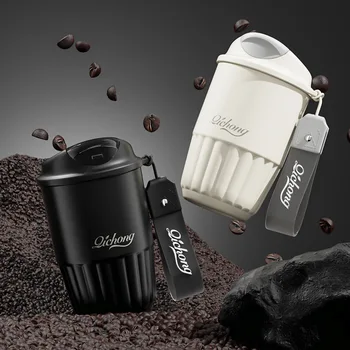 Trendy 316 Stainless Steel Insulated Travel Mug High-Value Ceramic Coffee Cup Water Cup Custom Portable Internet Tumbler