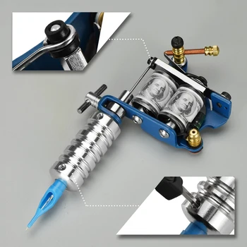 新しいタトゥーマシンセットプロフェッショナルボディアートコイル