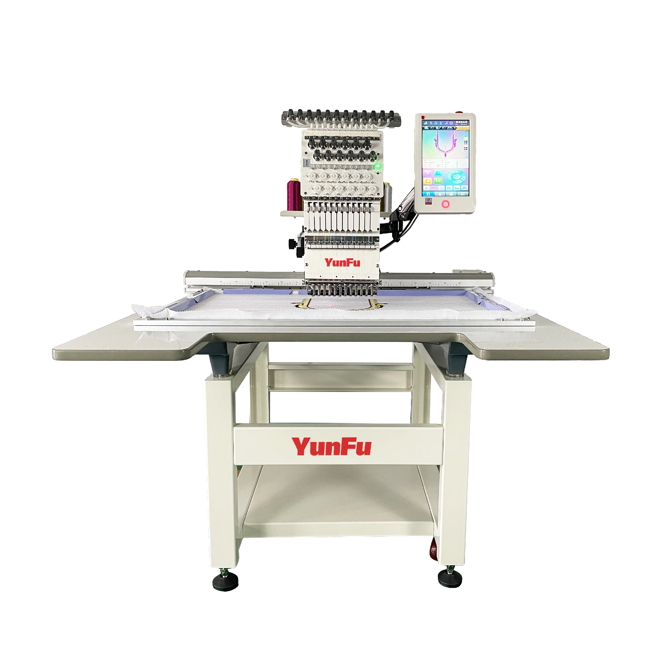DDP Single Head Cap Embroidery Machine 1200*500 Big Area 12 15 Needles New for Home Use Featuring Computerized High Bearings