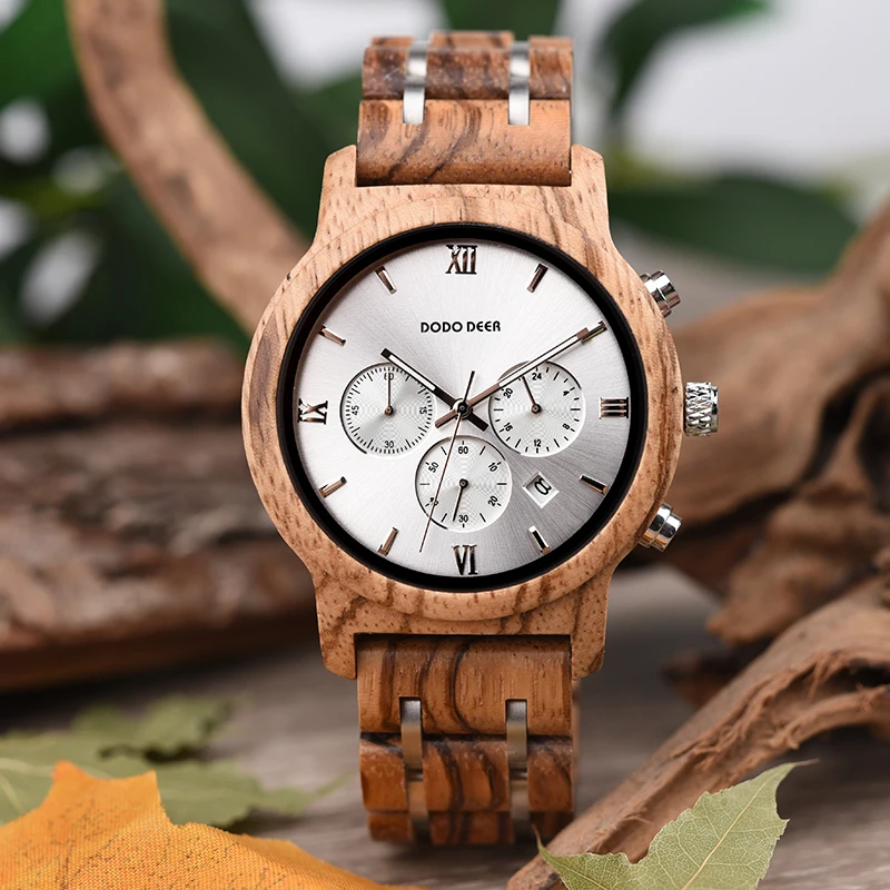 Relojes de Madera DODO DEER con Envío Directo, Diseño Original de Emiratos  Árabes Unidos, Reloj de Madera de Marca Privada para Bodas de Hombres