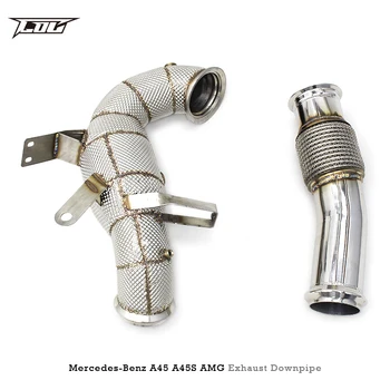 A45 キャタレスダウンパイプ MERCEDES-BENZ ダウンパイプ A45 CLA45 GLA45 AMG W177 V177