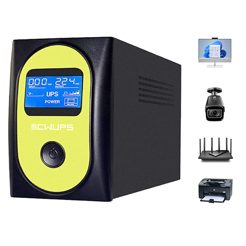 Computer UPS Portable Power Bank Computer 24VAC 850VA 480W Smart Power Offline UPS Power Supply