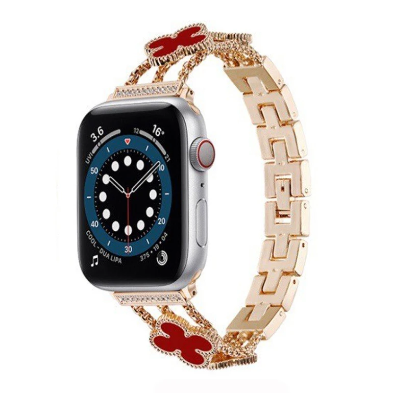 Metal Strap for Apple Watch 8 7 41mm 45mm 6 5 4 SE 44mm 40mm Women Metal Diamond Stainless Steel Wristband for iWatch 3 42mm 38m manufacture