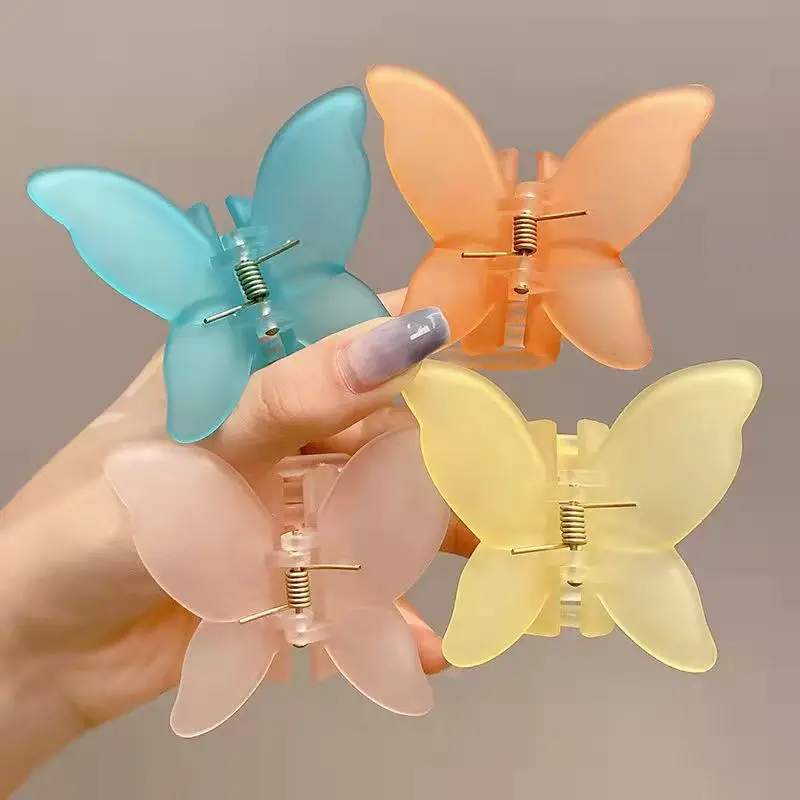Plastic butterfly hair clips discount