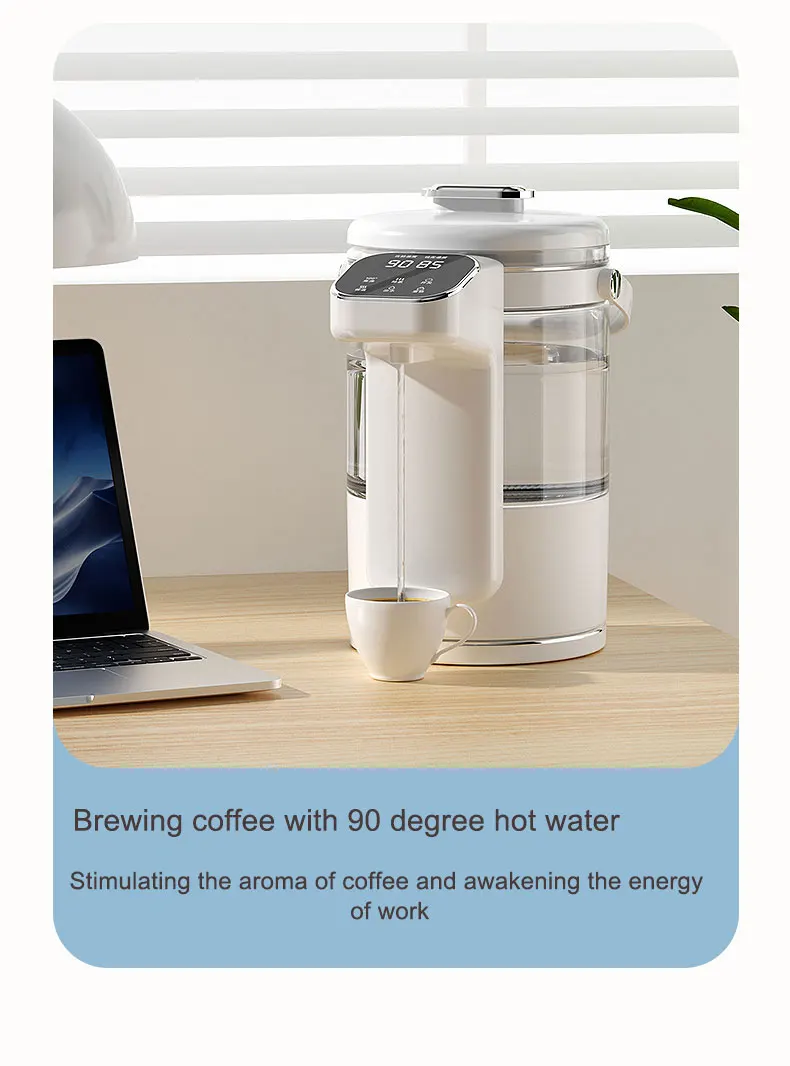 2.2l Glass Electric Kettle Smart Thermostatic Water Kettle For Baby