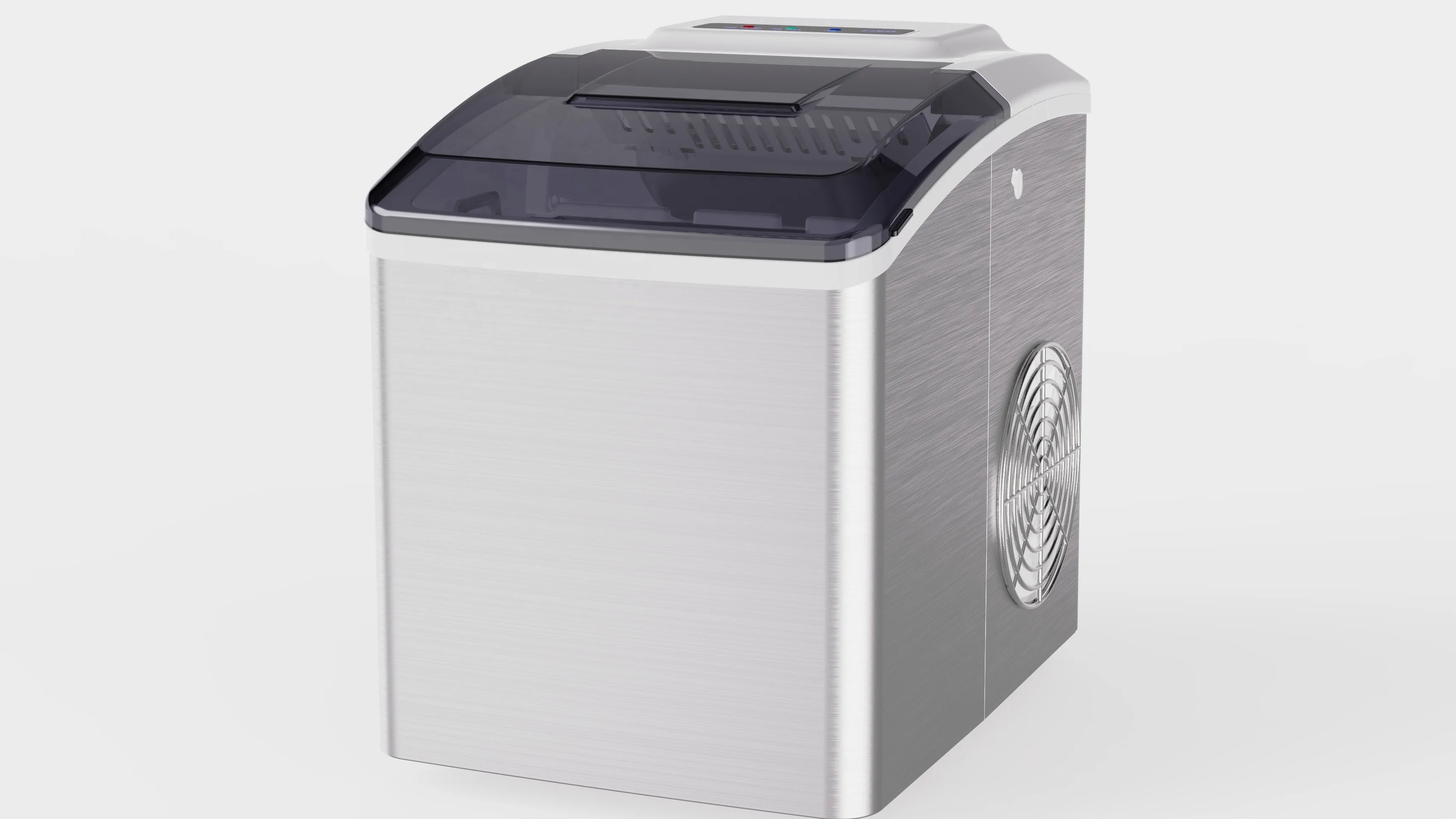 12kgs/24h Bench Top Home Ice Maker With Handle And Stainless Steel