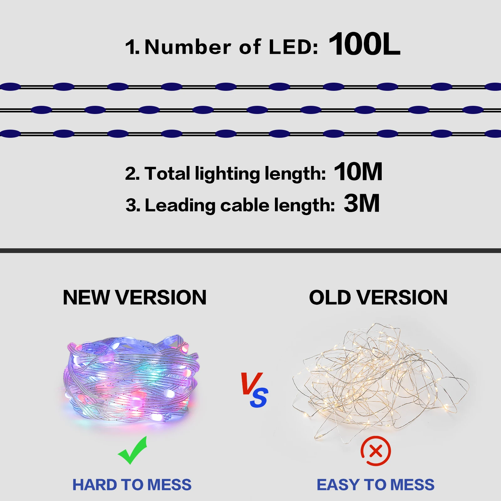 Wholesale Multicolor Rgb Copper Lights Smart App Control Christmas Led