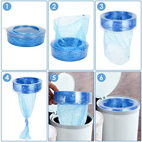 Diaper Refill Bags Compatible with Nappy Bin Refills System Diaper Pails with Scented Keep Odor Away Diaper Pail Liner