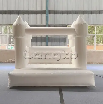 Mini Bounce House White Indoor Outdoor Playground Bouncy Castle For Party Rental