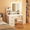 Lampe LED miroir - Tabouret miroir rond 80cm