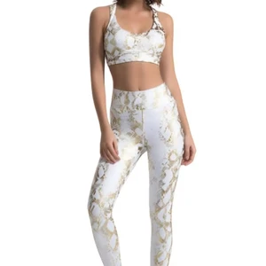 Women's Animal Print Yoga Set | High-Waist 4-Way Stretch Leggings & Sports Bra | OEM Gym & Pilates Activewear
