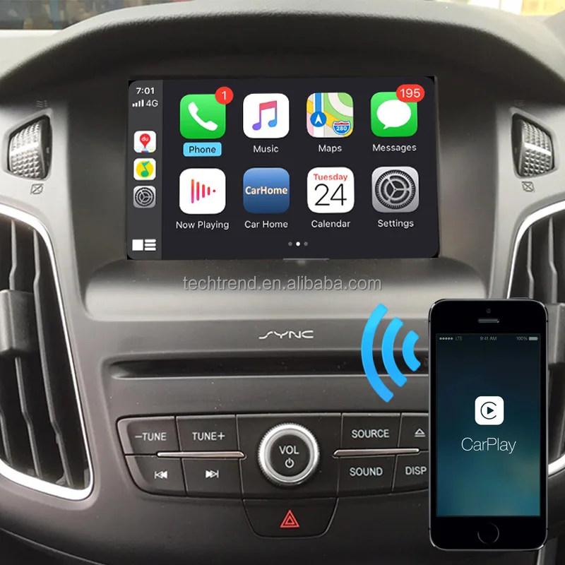 Adaptateur de voiture automatique sans fil pour téléphone Android