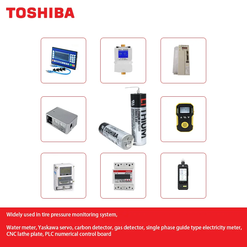 TOSHIBA ER6V 3.6V 2000mAhLi/SOCl2 Lithium Battery Suitable for Omron PLC Industrial Control Servo Programmer