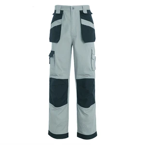High Quality Elasticity Workwear Trousers with Detachable Pockets Custom Logo Size Safety Work Pants