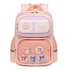 Mochila infantil rosa.