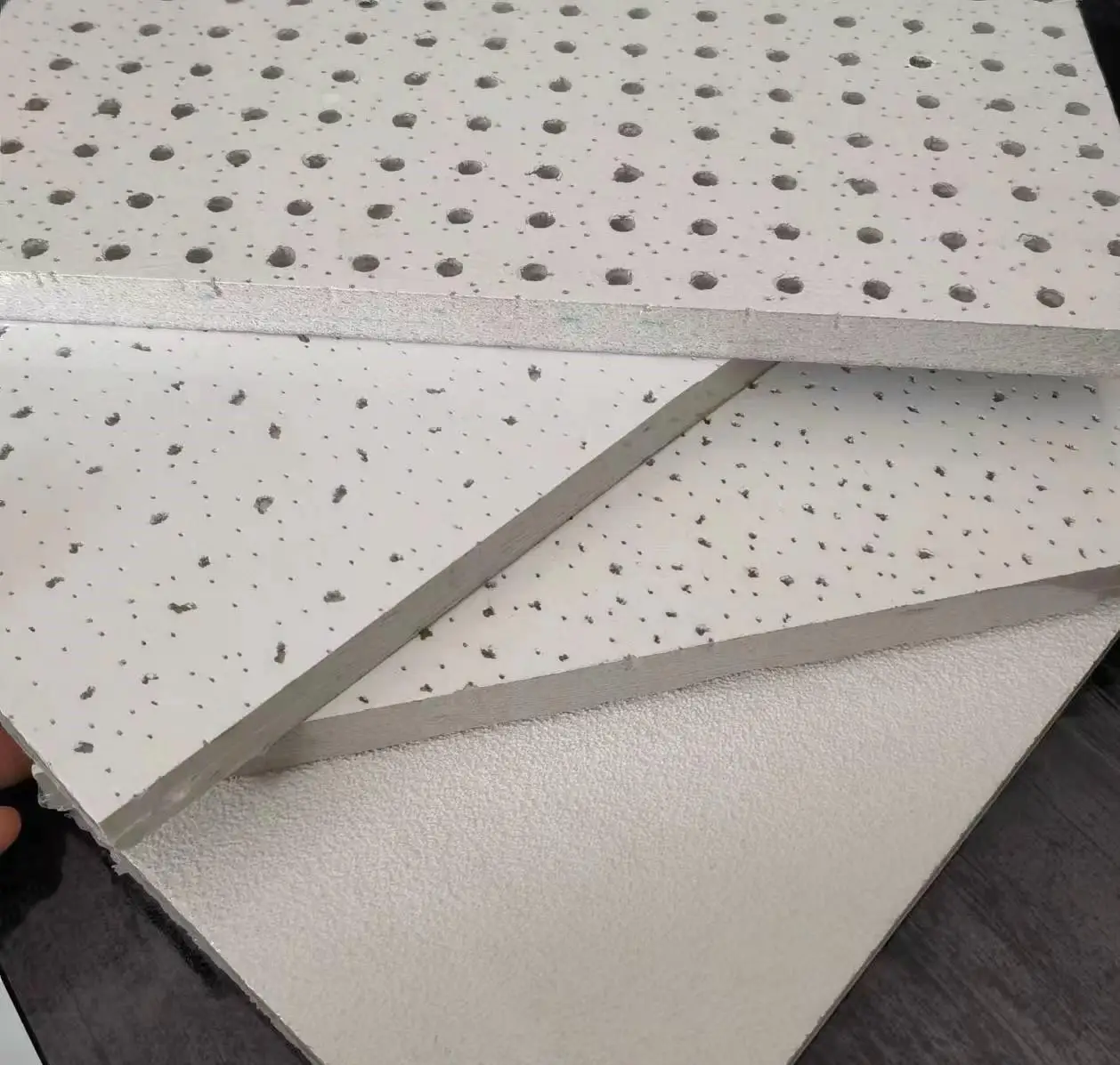 4x8 Mineral Wool Ceiling Panels Sound Absorption Suspend Ceiling Mineral Fiber Board