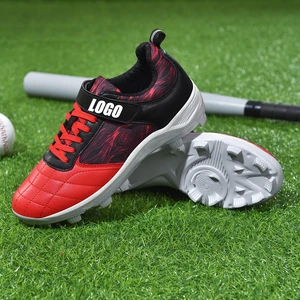 Professional Men's Baseball Shoes Turf Softball Sneakers Long Spikes Breathable Training Sneakers for Beginners Winter Softball