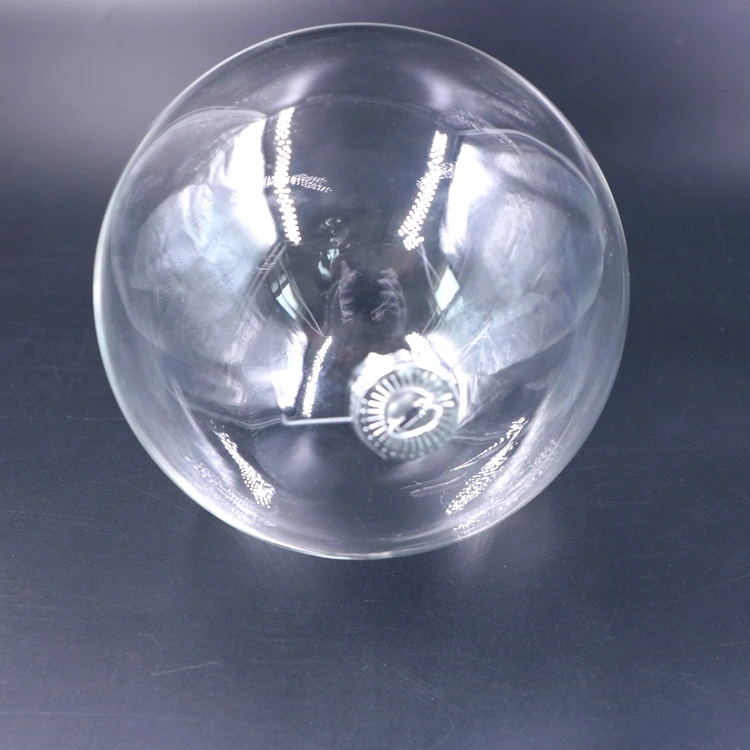 Decorative Customized Handblown Borosilicate Clear Ornament Christmas Glass Ball Wholesale