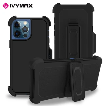 Belt Clip cover with holster triple combo phone case for iphone 12 pro max for iphone 12 pro for iphone 12 mini