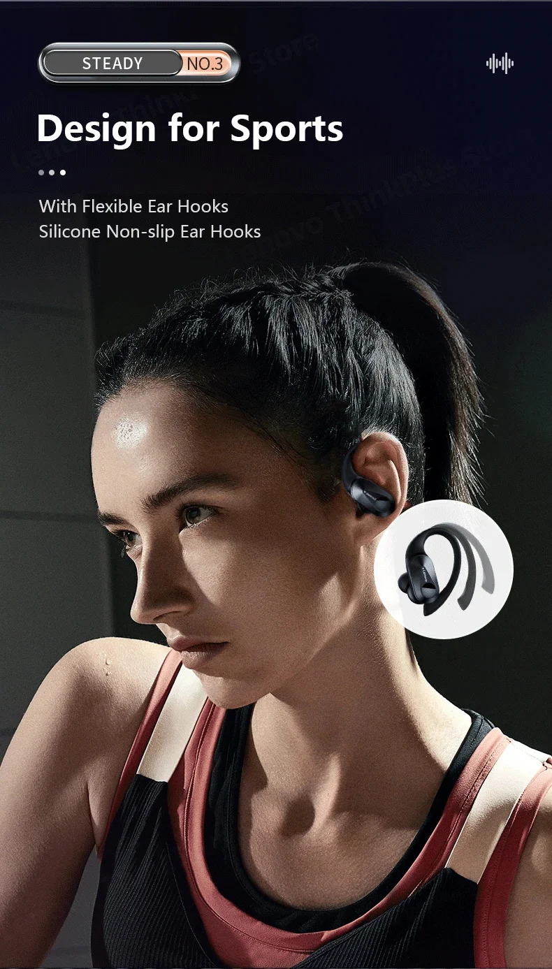 Original Lenovo LP75 TWS Bluetooth 5.3 Headphones Wireless Music Earphones LED Digital Display Noise Reduction Game Earbuds
