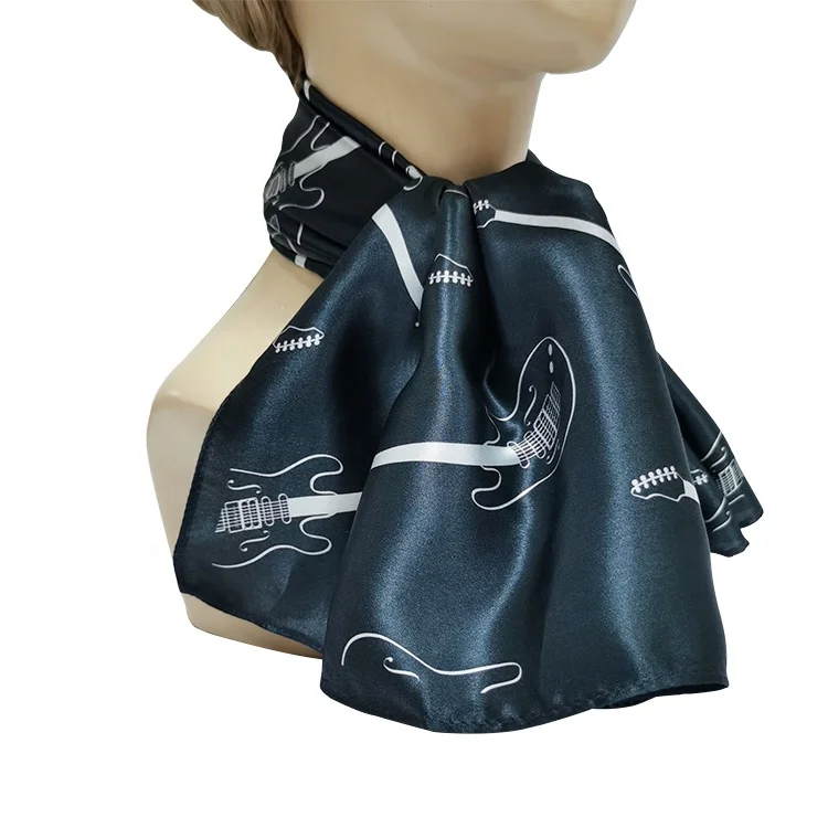 Sciarpa-Collana In Seta Con Fibbia Magnetica - Con Strass, Multiuso - Foto 7