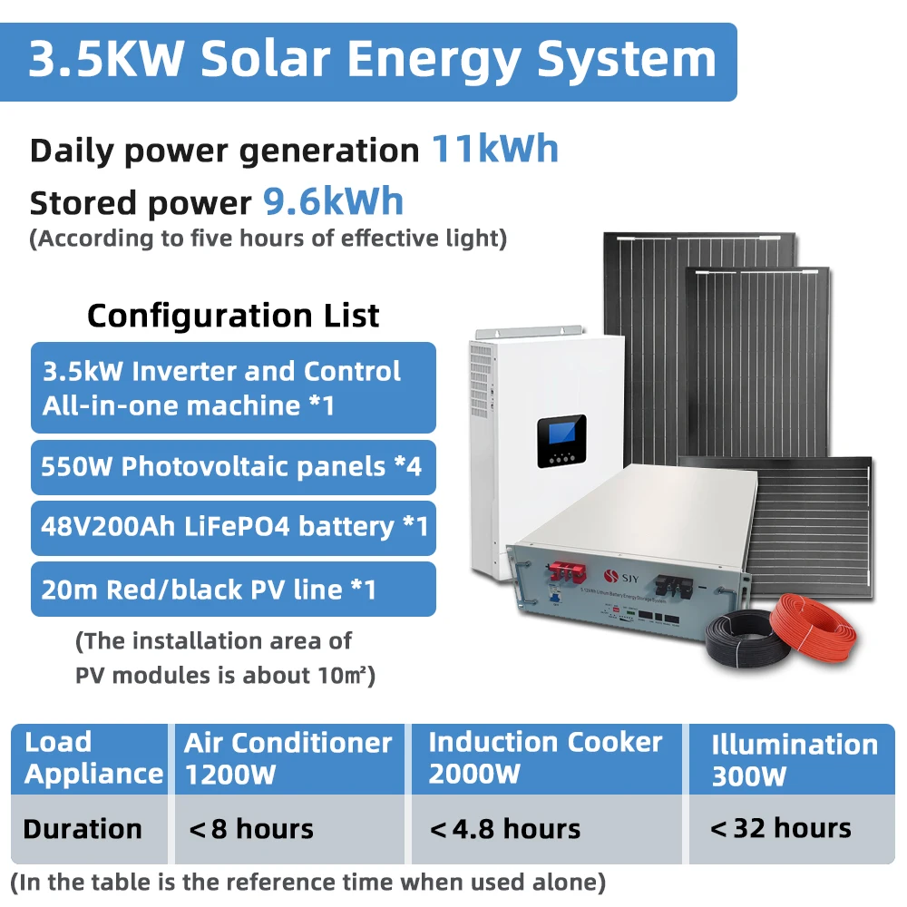 Free Design 3.5kw Offgrid Solar System 3.5kw 20kw Home / Commercial