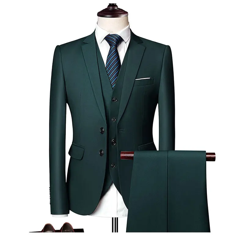 Mf9802 Oem Luxury 3pcs Blazer Pants Vest Man Suit And Blazer Fashion