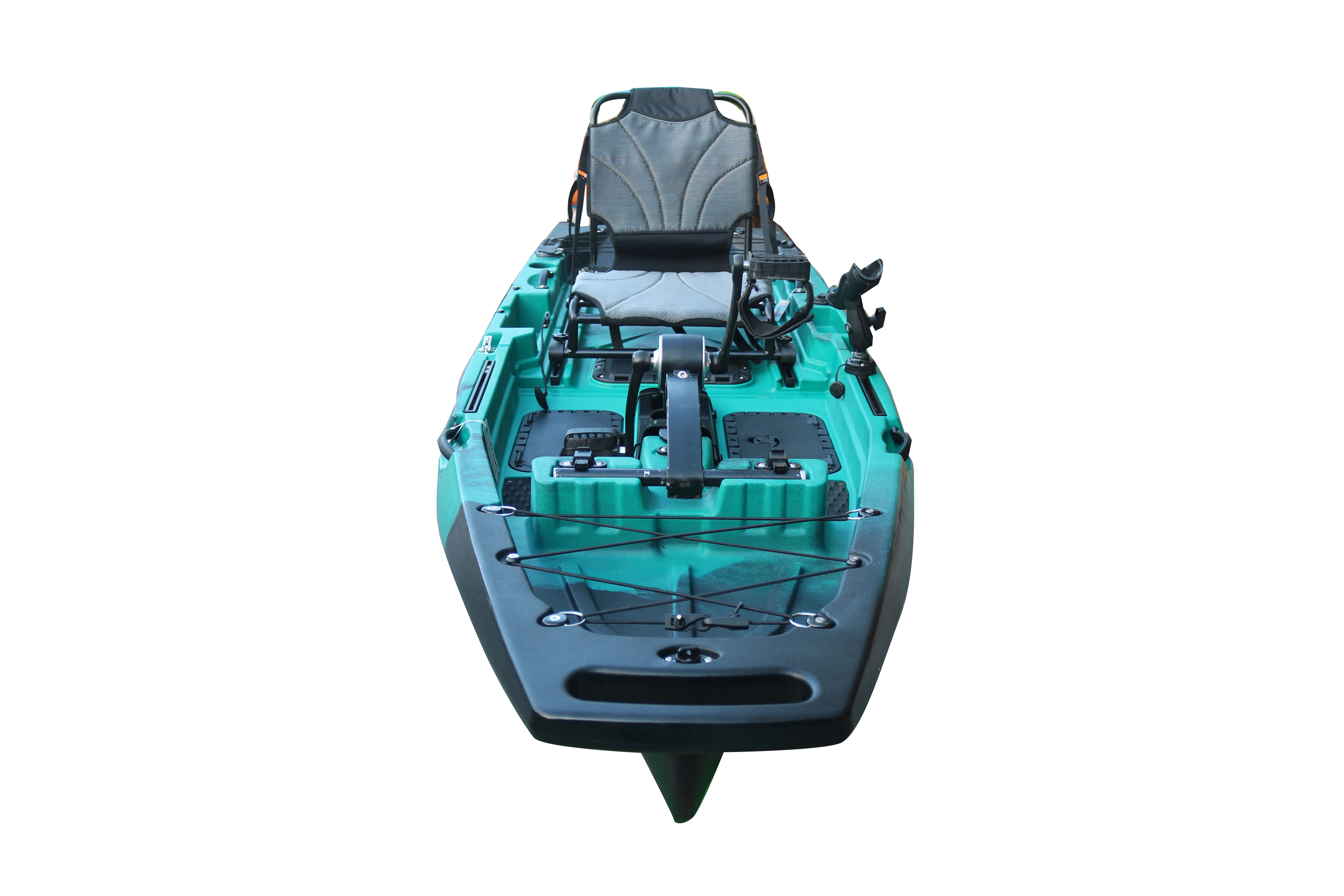 Vicking New Designed 2.96M 1 Person Modular Fishing Kayak with Pedals Detachable Foldable Kayak Electric Kayak Motor 12v VK
