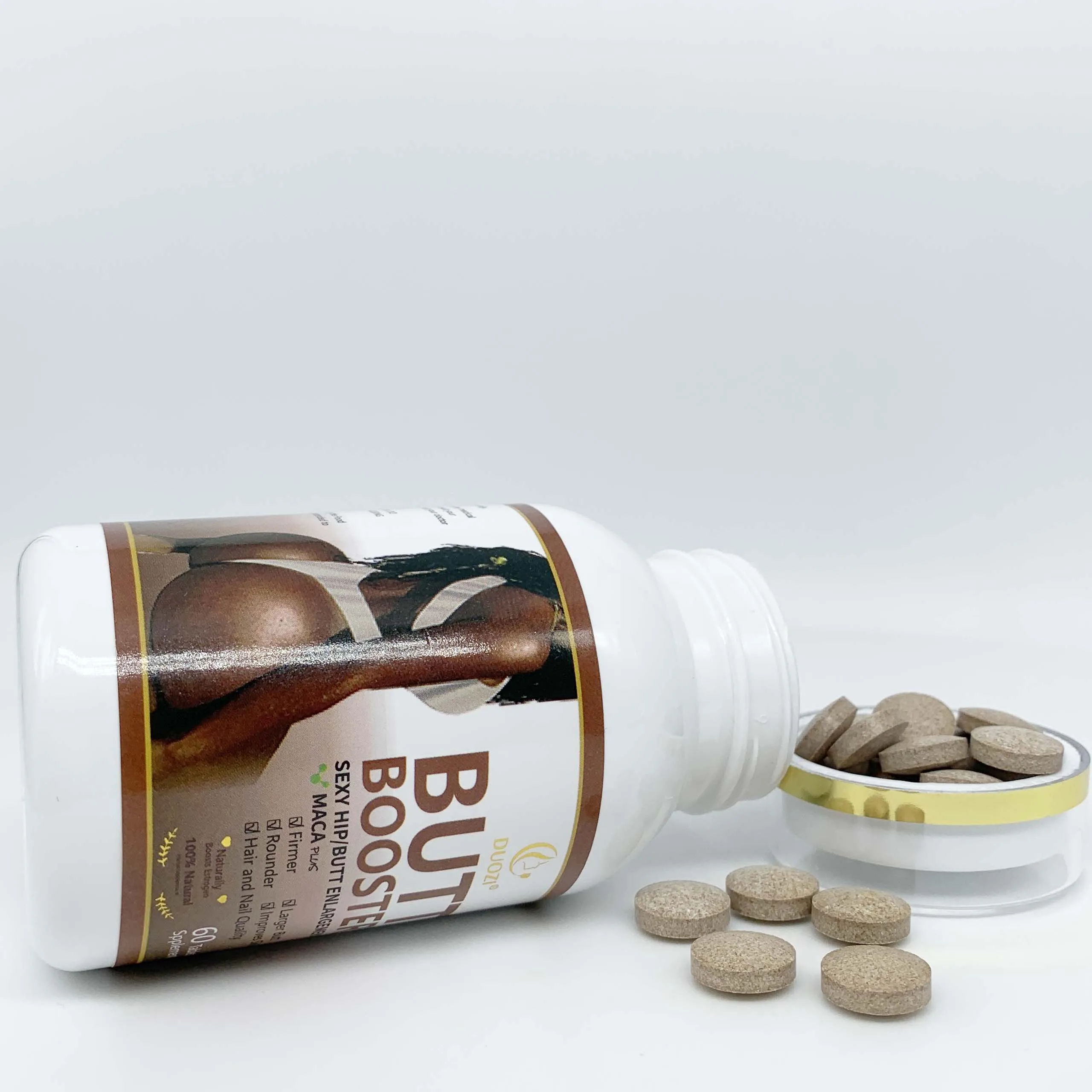 OEM  Duozi Extreme Curve Maca Root Big Butt Enlargement Pills Butt Booster Max Maca Plus Big Hip Booster Enlargement Tablet