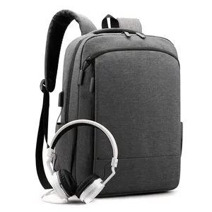 Eastshine USB Simple Computer Bags Nylon Business Trip Short Distance Multifunctional Laptop Bag Backpack