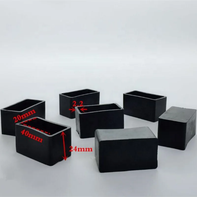Rectangular Oval Square Rubber Plugs/Round Black Plastic Rubber Silicone Chair Leg Cover Table Feet Tips Caps for Furniture Leg