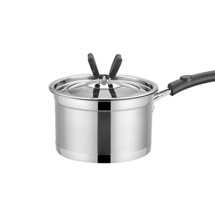 3pcs/set Stainless Steel Soup Pot With Lid