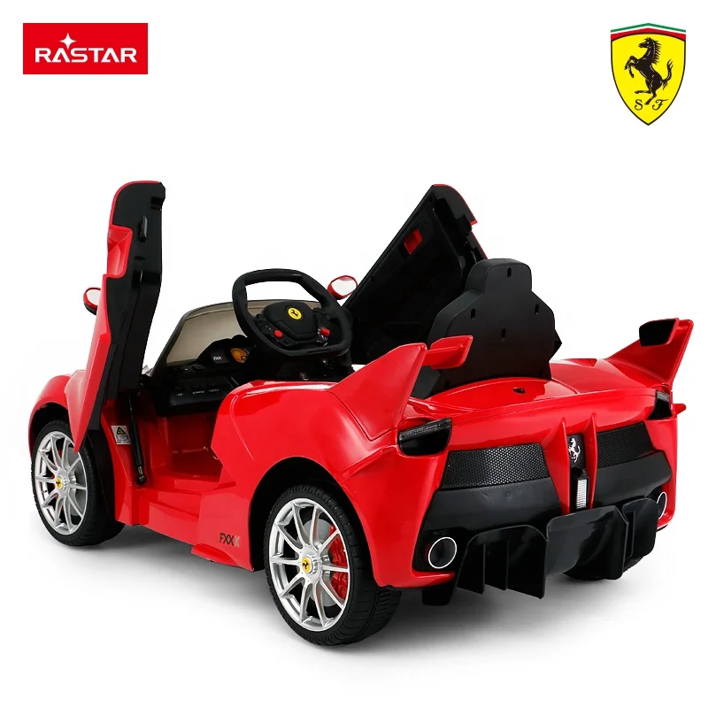 Rastar Ferrari FXXK Kids Ride-On RC Car Toy, Red Plastic Vehicle