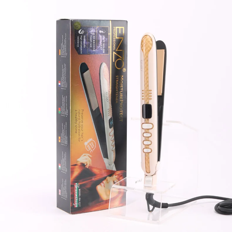Enzo New Hair Salon Styler Mini Flat Iron Small Light Weight Portable Travel Size Hair