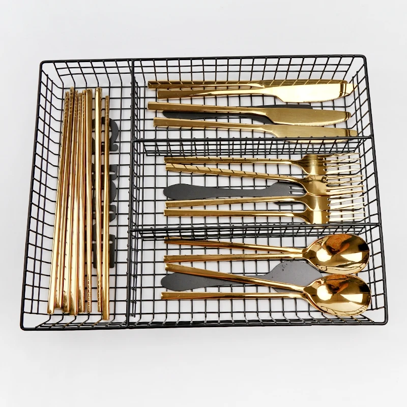 Kitchen Silverware Organizer with 5 Compartments Flatware Drawer Organizer Tray