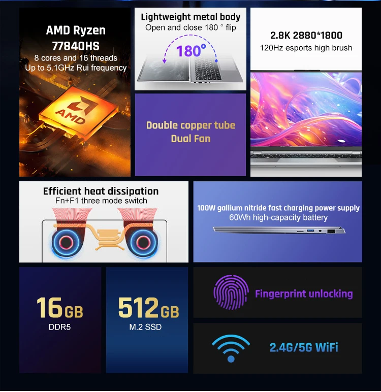 Cheap Chinese AMD R7 Laptops 14 Inch - Gaming & Business