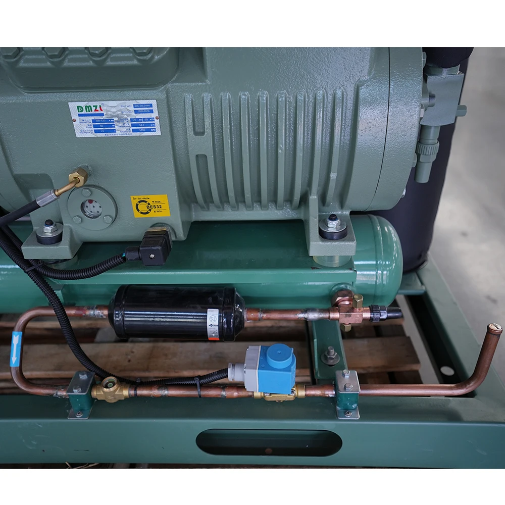 New Condition Bitzer Inverter Condensing Unit Semi Hermetic Refrigeration Compressors Factory Shop Cold Room Core Motor