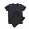 Maglietta nera + pantaloncini