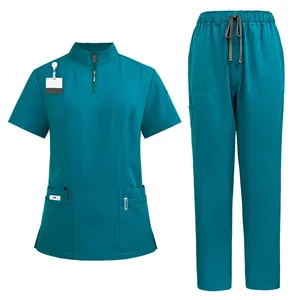 Fashionable OEM High Quality Custom New Manufacturers Men Nurse Doctors Sets Scrub Women Uniform Wholesale Medical Scrubs