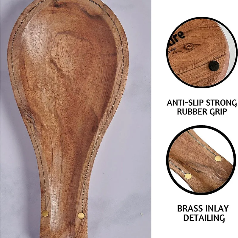 Современная деревянная подставка для ложки из акации кухонной