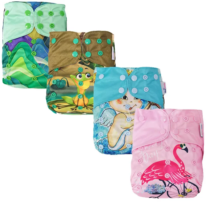 Washable Reusable Wholesale Baby Cloth Diaper AWJ Inner One Size Pockets