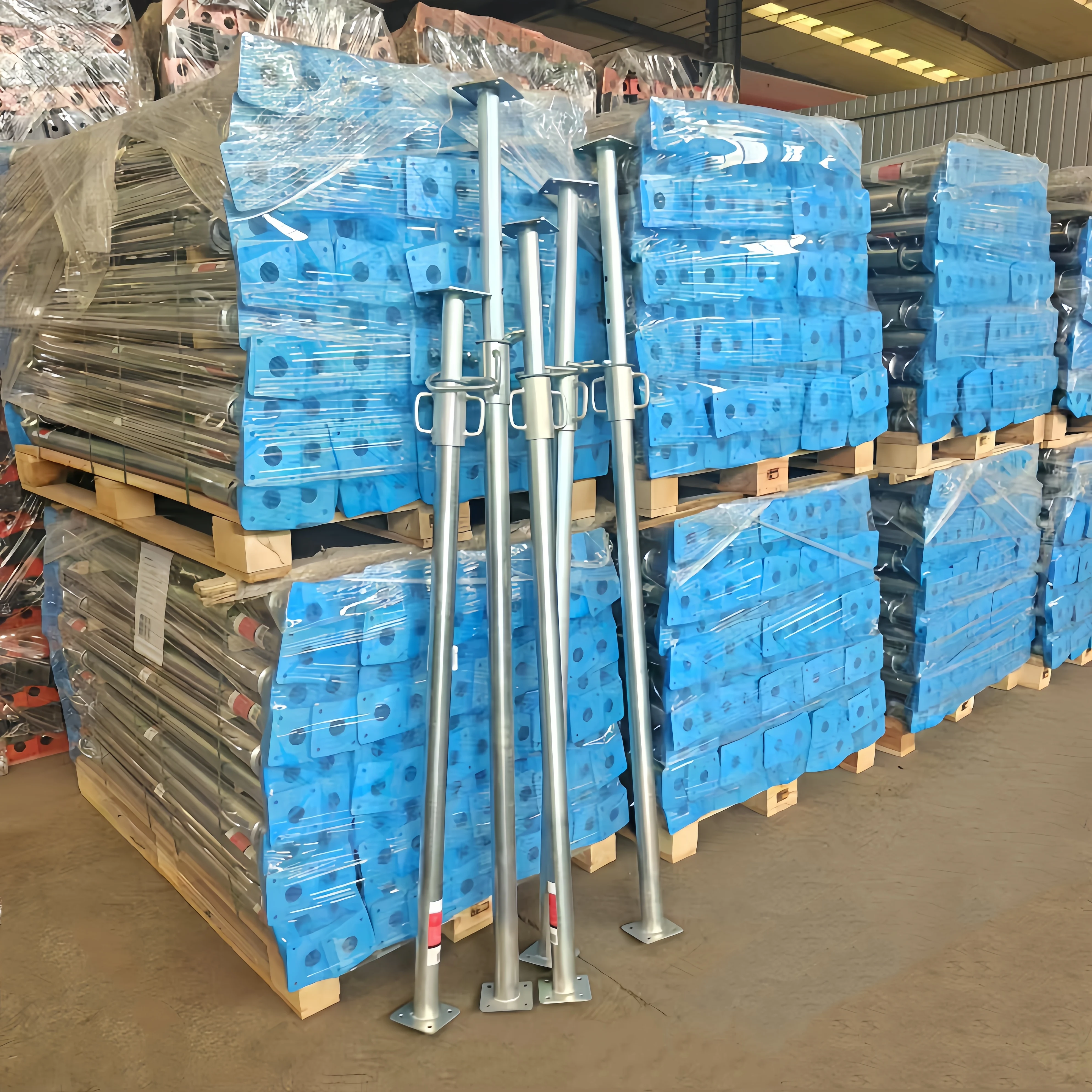 High Load Capacity Adjustable Shoring Props Galvanized Scaffolding Prop Jack for Building Construction