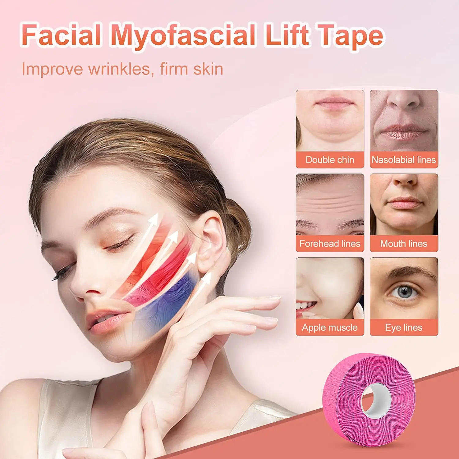 Hot Selling Professional Durable Veneer Conditioning Firming Skin Pink