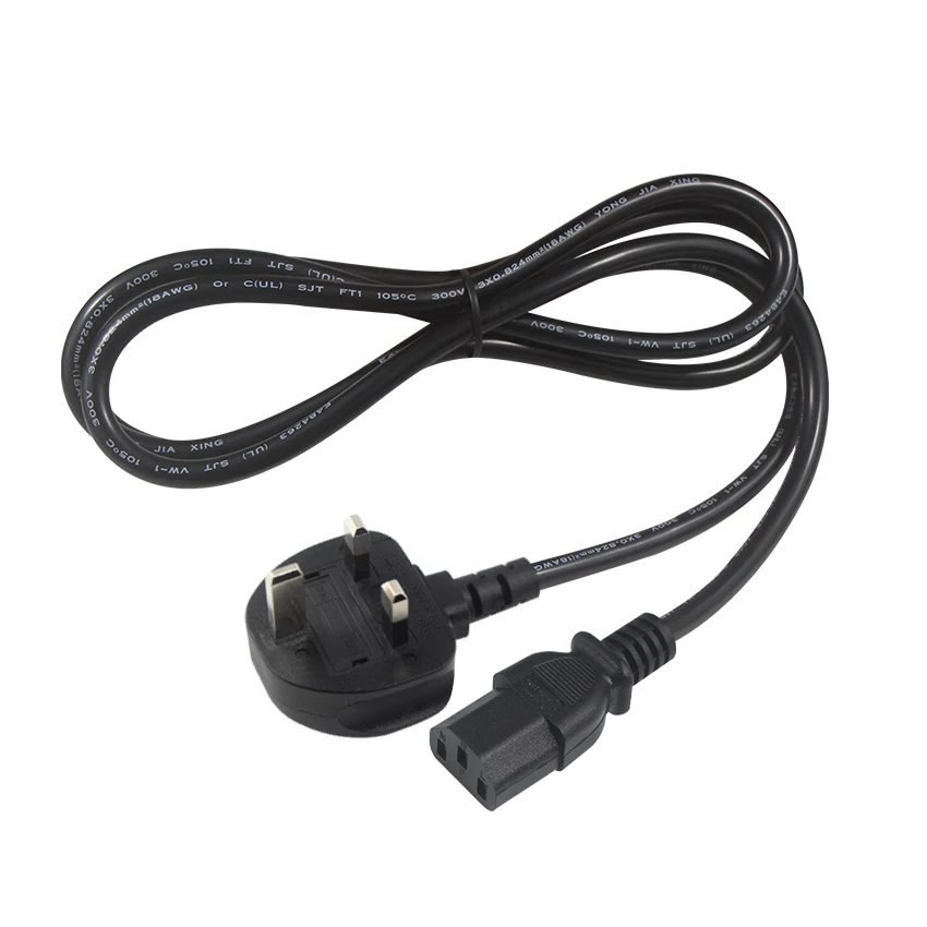 Bsi Schuko Standard 3pin To Iec C13 Ac Bs1363 Plug Power Cable Wholesale Uk Ac Power Cord For